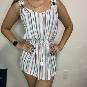 Striped romper - small